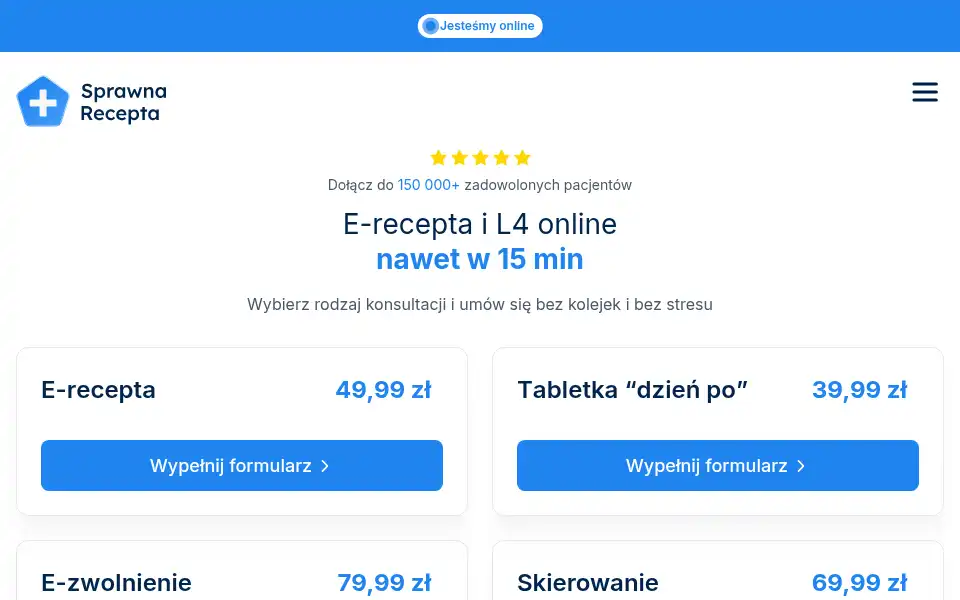Screenshot of sprawnarecepta.pl