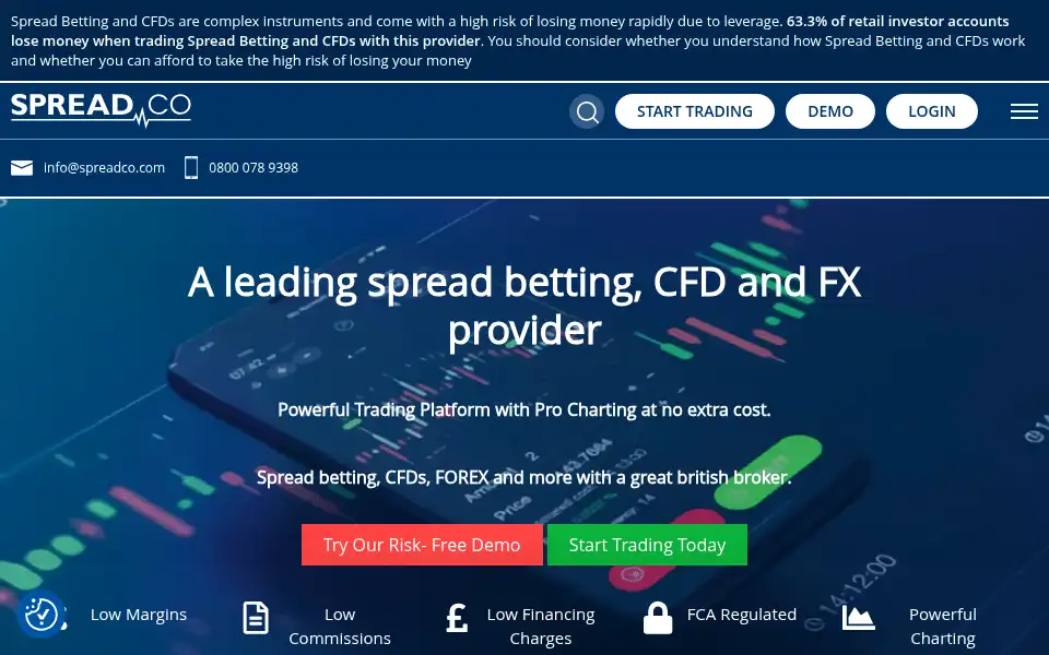 Screenshot of spreadco.com