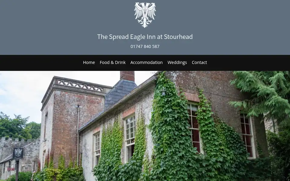Screenshot of spreadeagleinn.com