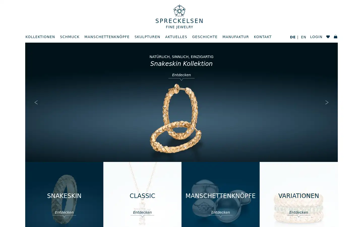 Screenshot of spreckelsen-hamburg.de