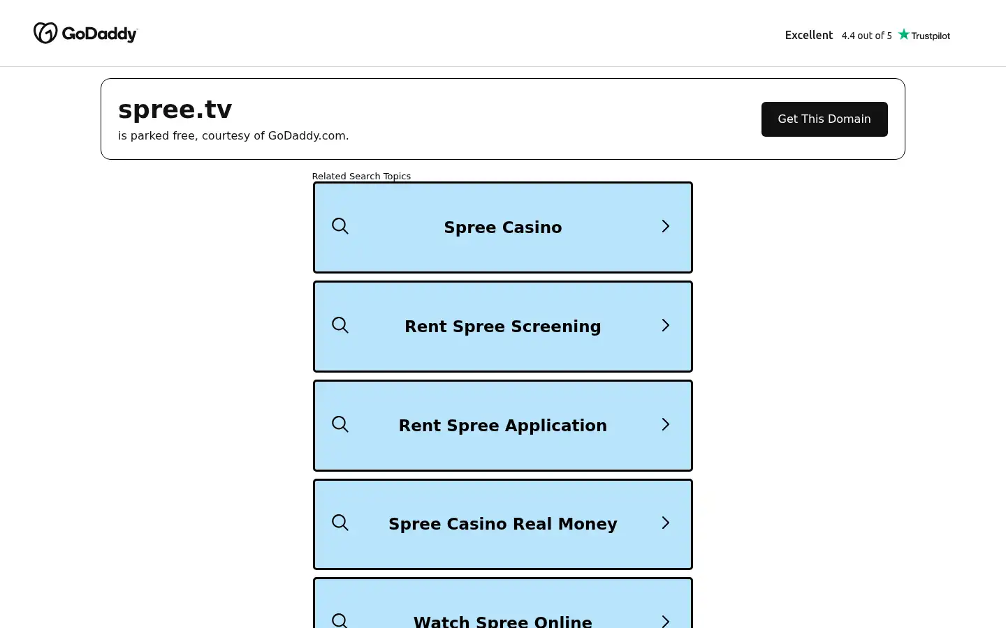 Screenshot of spree.tv