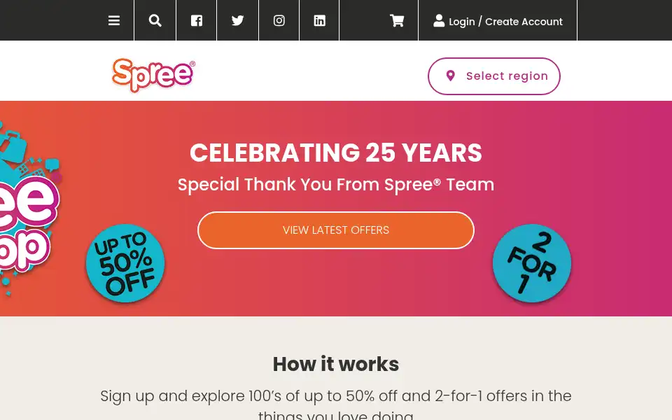 Screenshot of spreebook.com