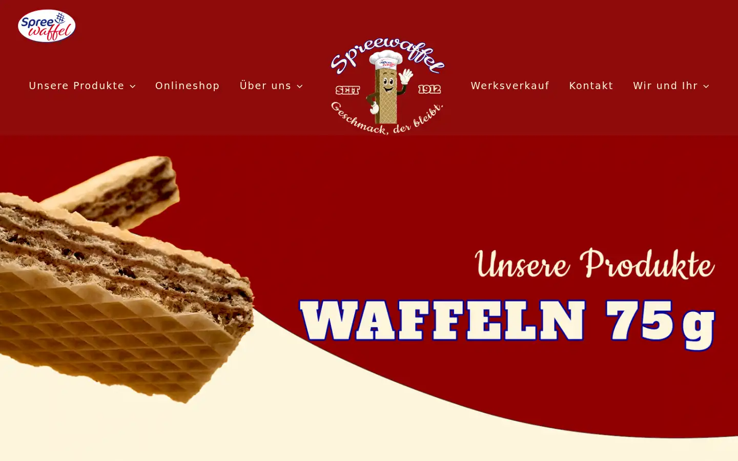 Screenshot of spreewaffel.de