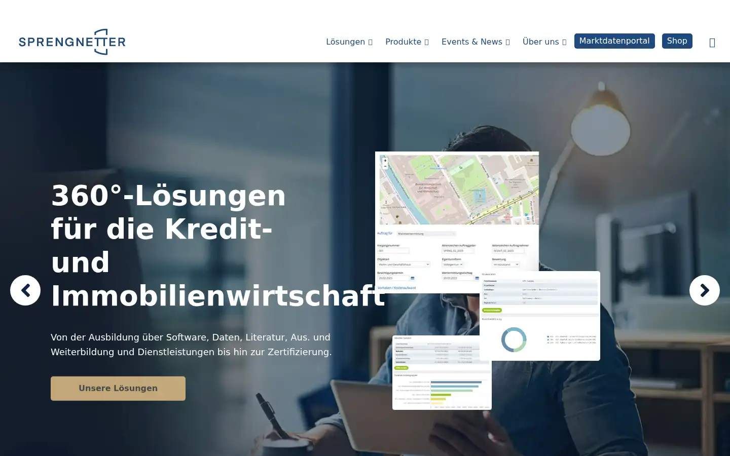 Screenshot of sprengnetter.de