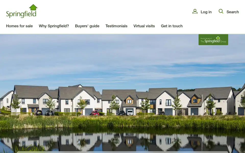 Screenshot of springfield.co.uk