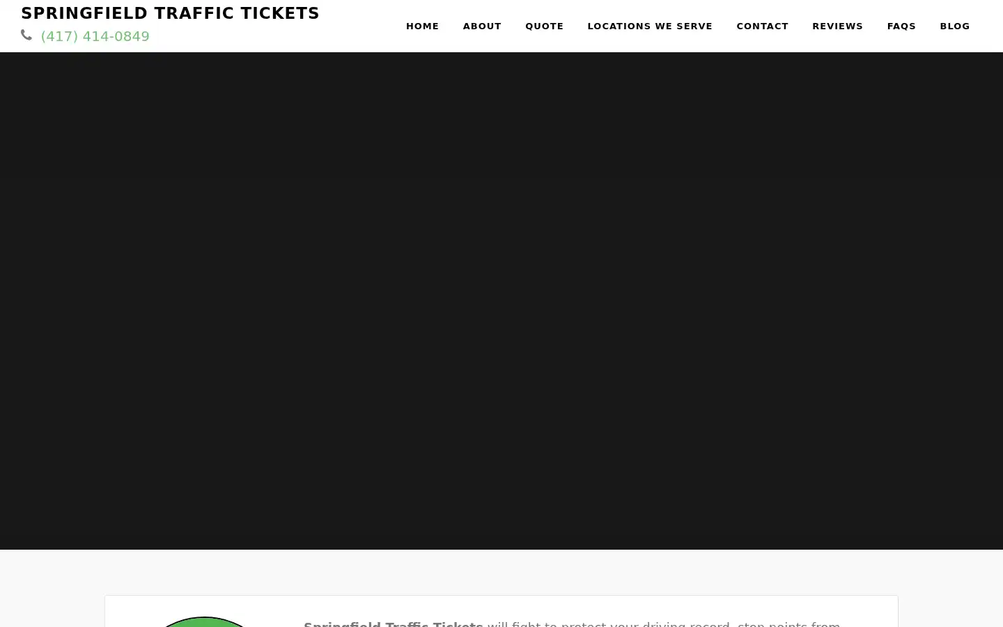 Screenshot of springfieldtraffictickets.com