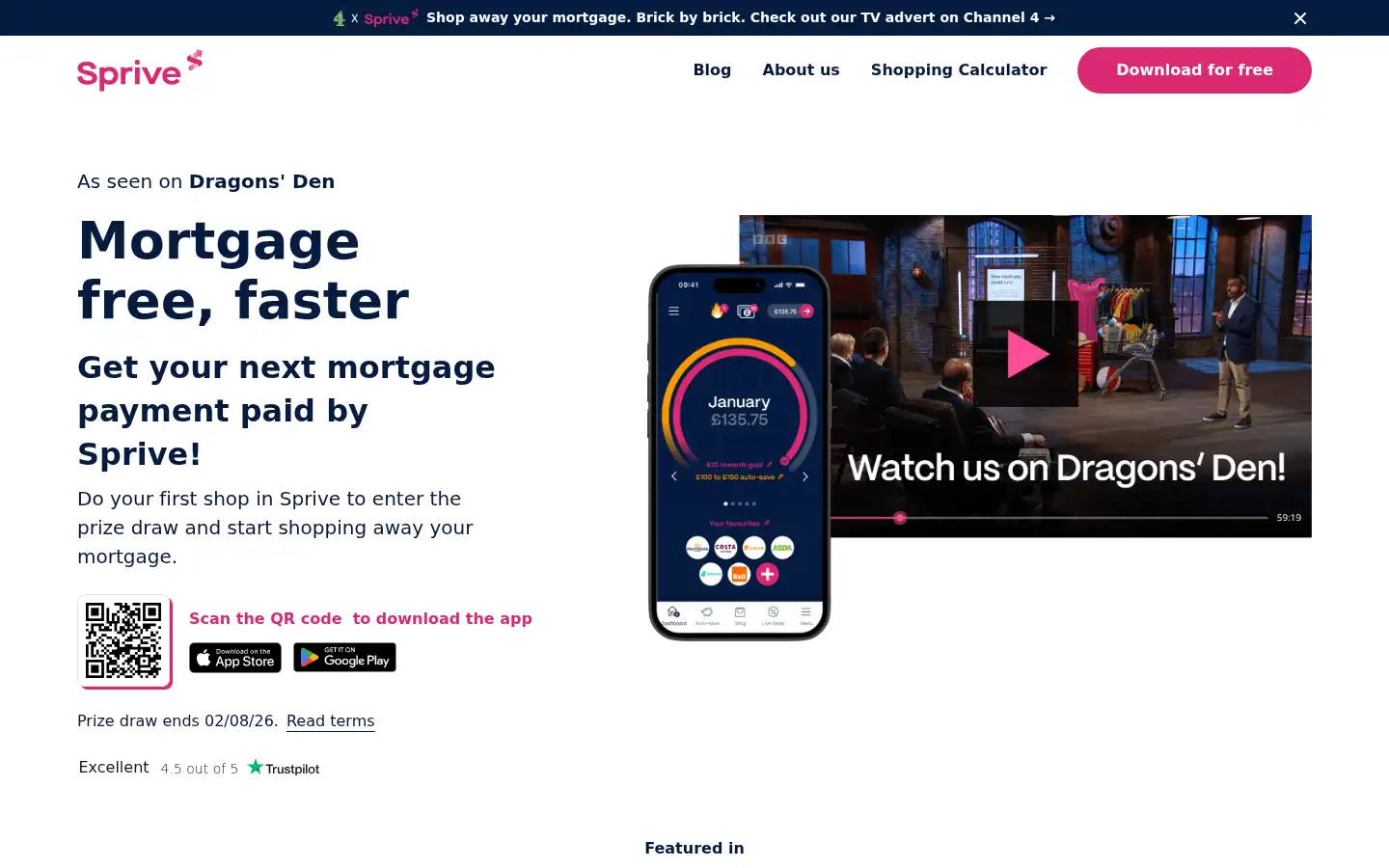 Screenshot of sprive.com