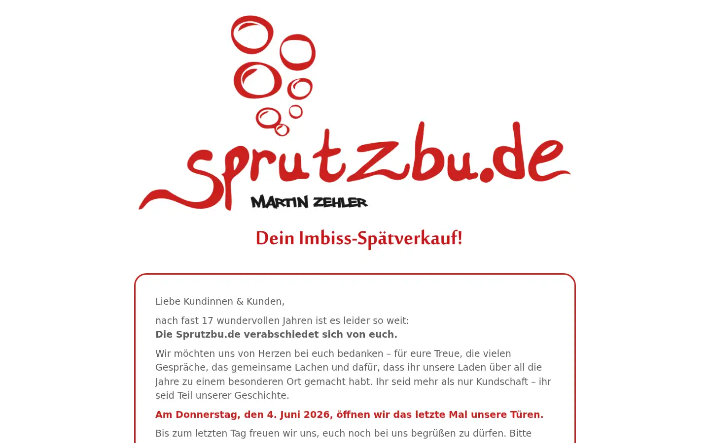 Screenshot of sprutzbu.de