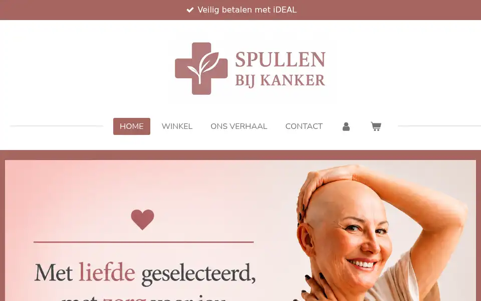 Screenshot of spullenbijkanker.nl
