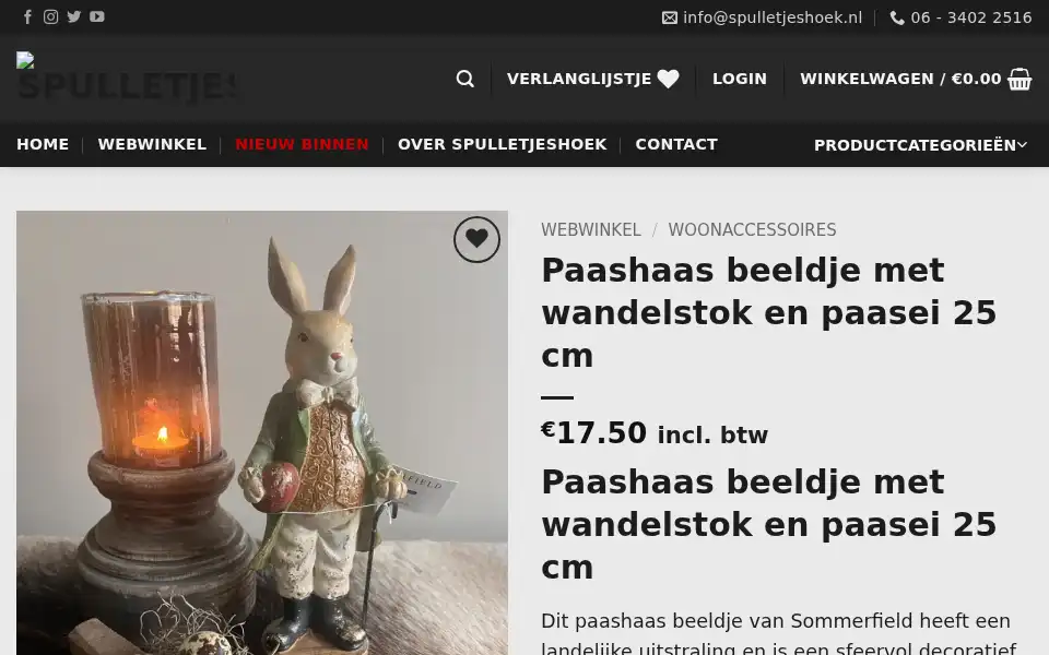 Screenshot of spulletjeshoek.nl