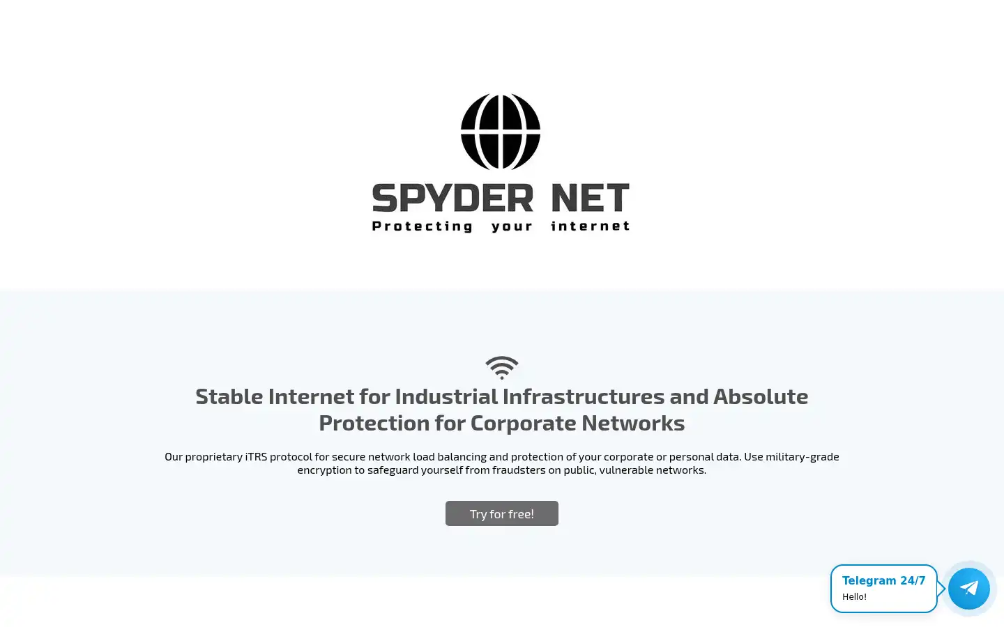 Screenshot of spydernet.pro
