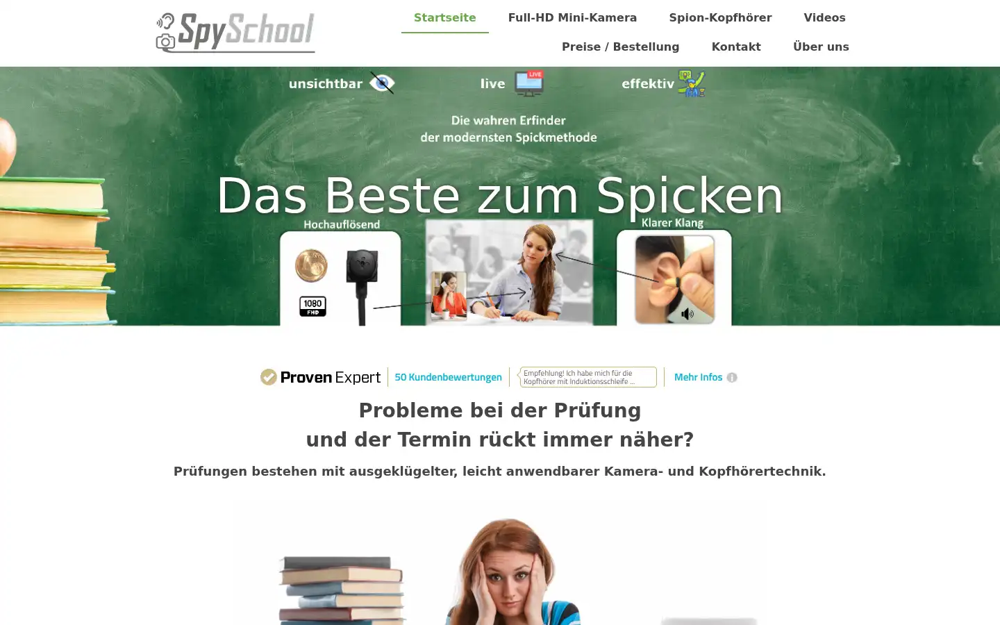 Screenshot of spyschool.de
