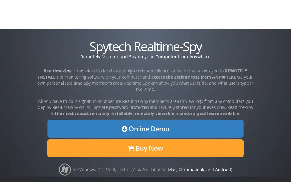 Screenshot of spytech-web.com