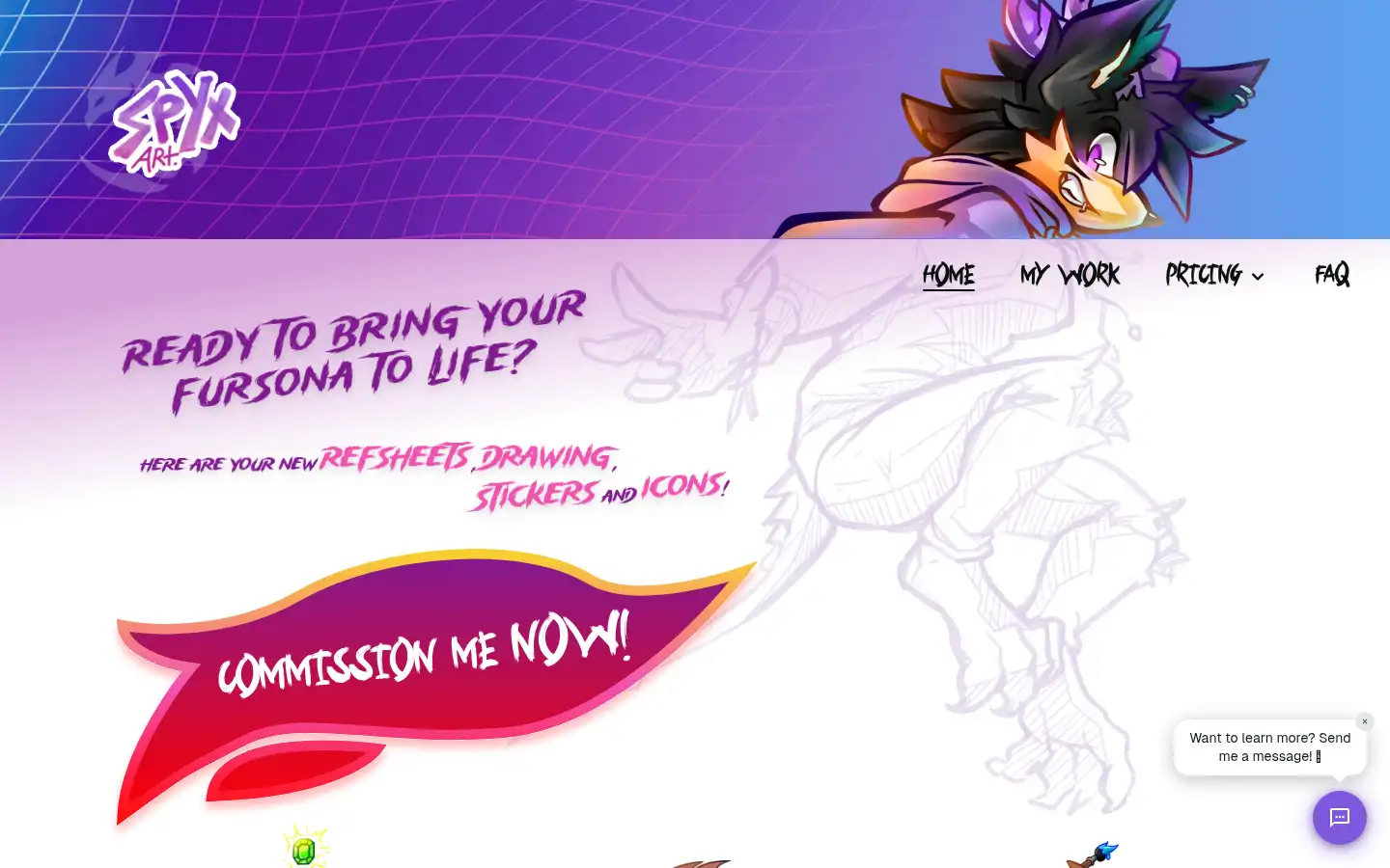 Screenshot of spyxart.com