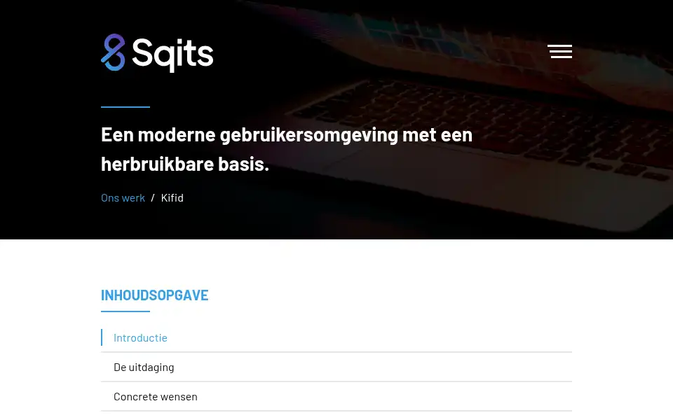 Screenshot of sqits.nl