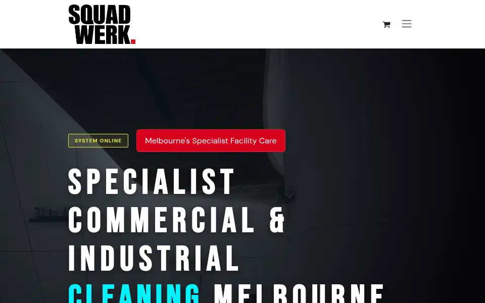 Screenshot of squadwerk.com.au