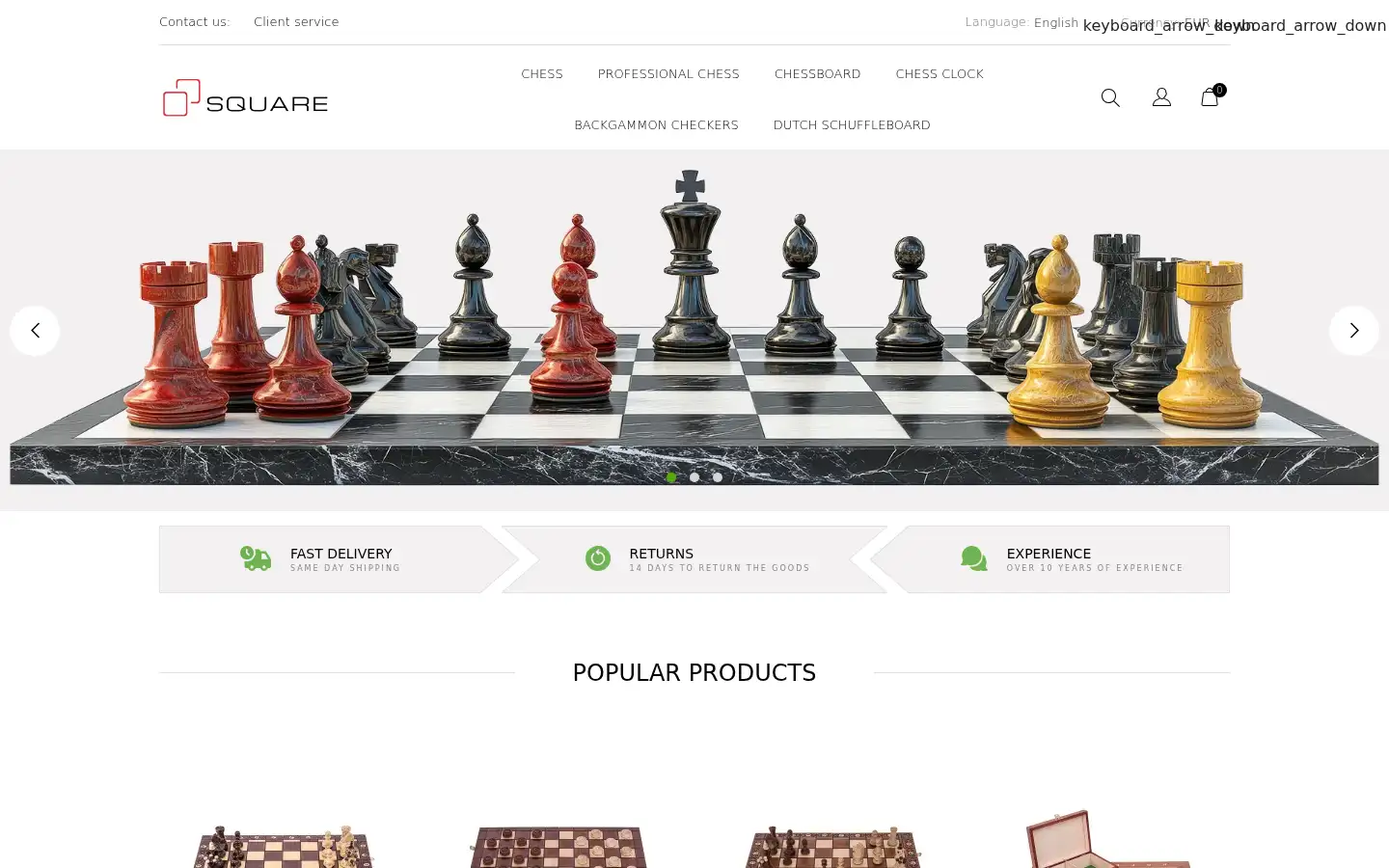 Screenshot of square-game.eu
