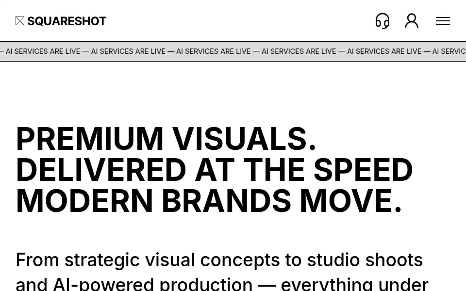 Screenshot of squareshot.co