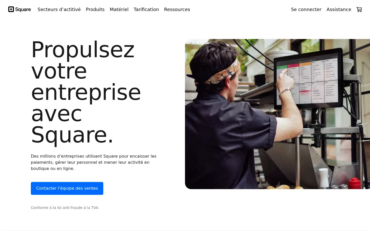 Screenshot of squareup.com