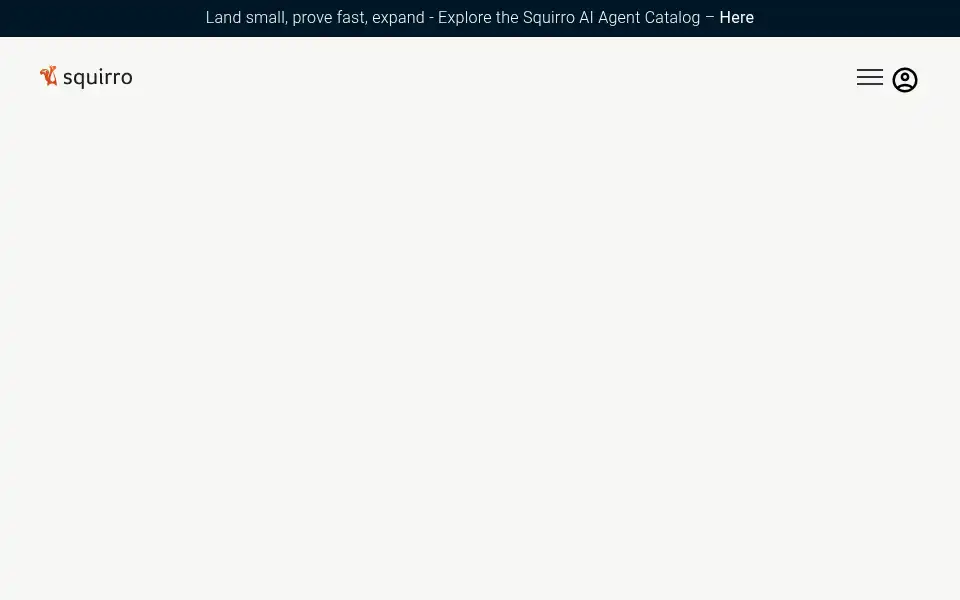 Screenshot of squirro.com