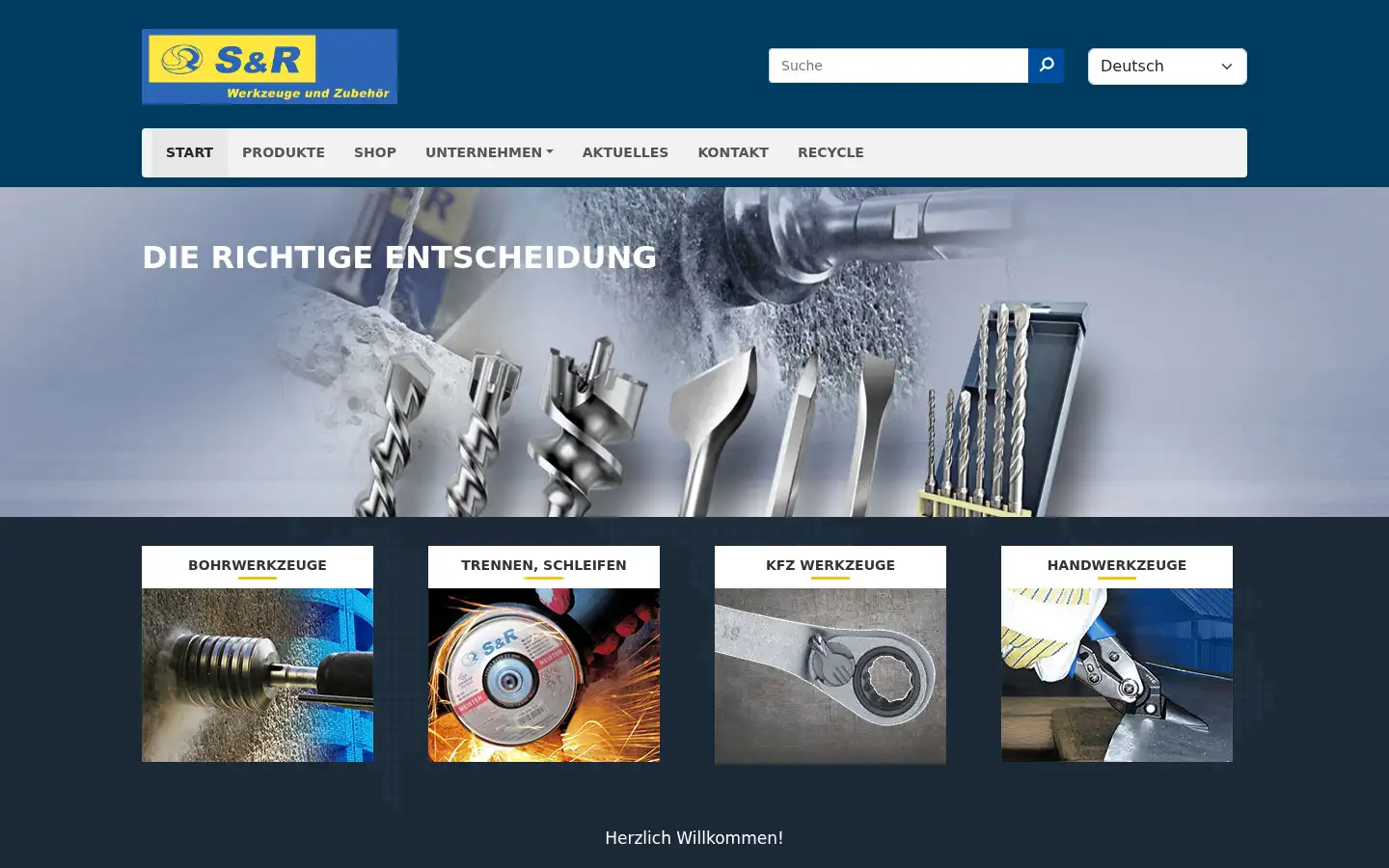 Screenshot of sr-werkzeuge.com