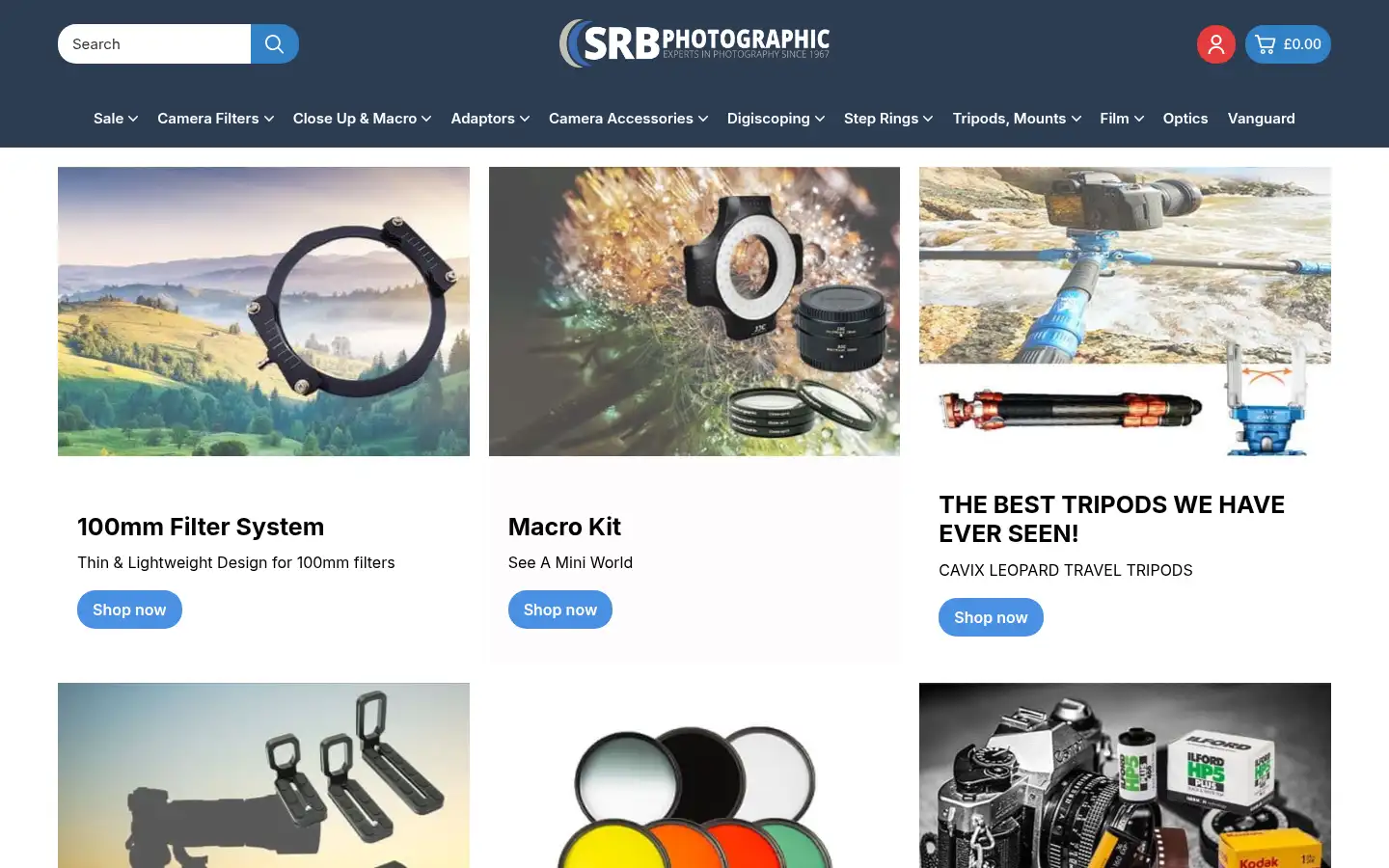 Screenshot of srb-photographic.co.uk