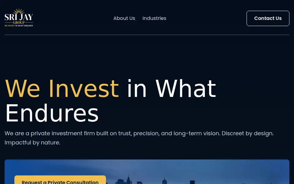 Screenshot of srijaygroup.com
