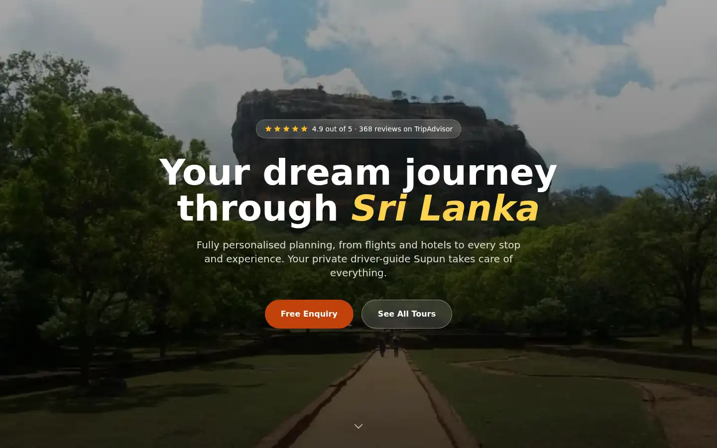 Screenshot of srilankanroundtours.com