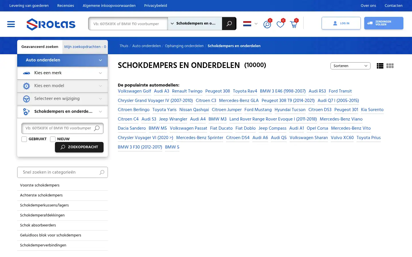 Screenshot of srotas.nl