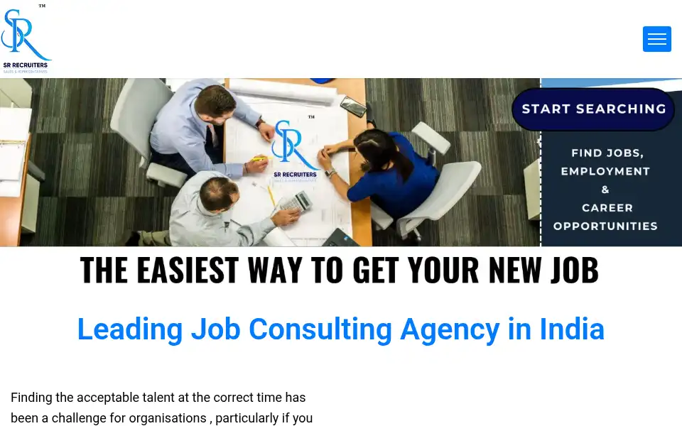 Screenshot of srrecruiters.in