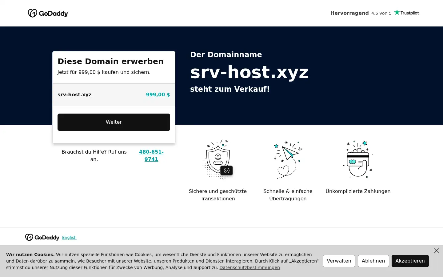 Screenshot of srv-host.xyz