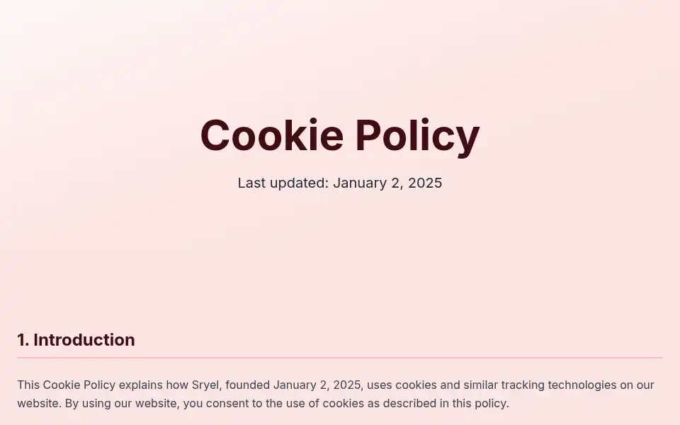 Screenshot of sryel.com