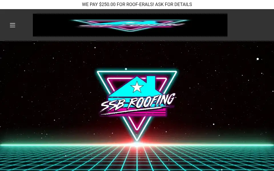 Screenshot of ssbroofing.com