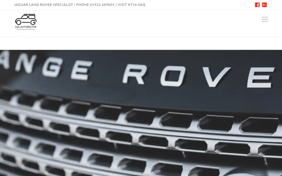 Screenshot of ssgautomotive.co.uk