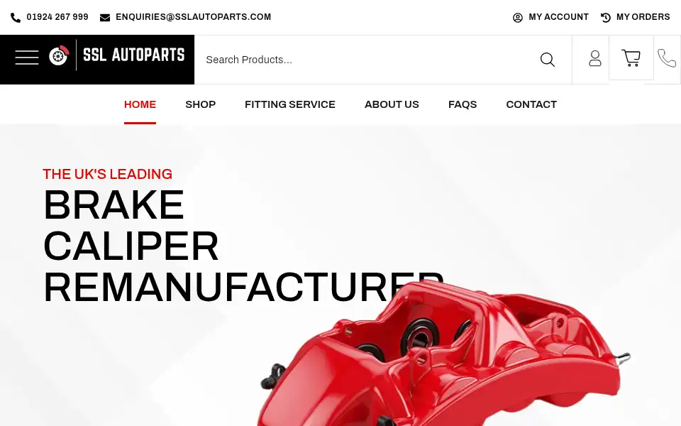 Screenshot of sslautoparts.com