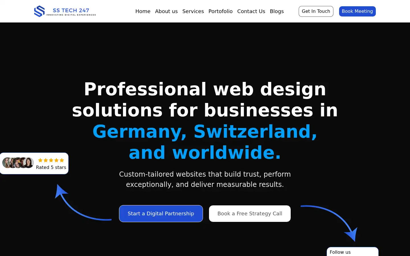 Screenshot of sstechs247.com