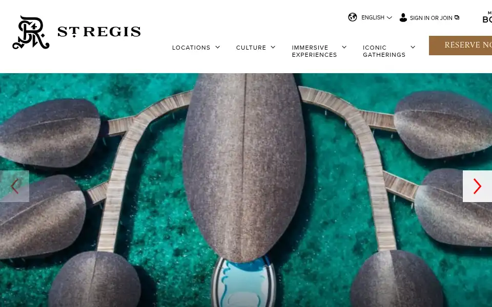 Screenshot of st-regis.marriott.com