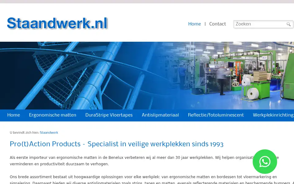 Screenshot of staandwerk.nl