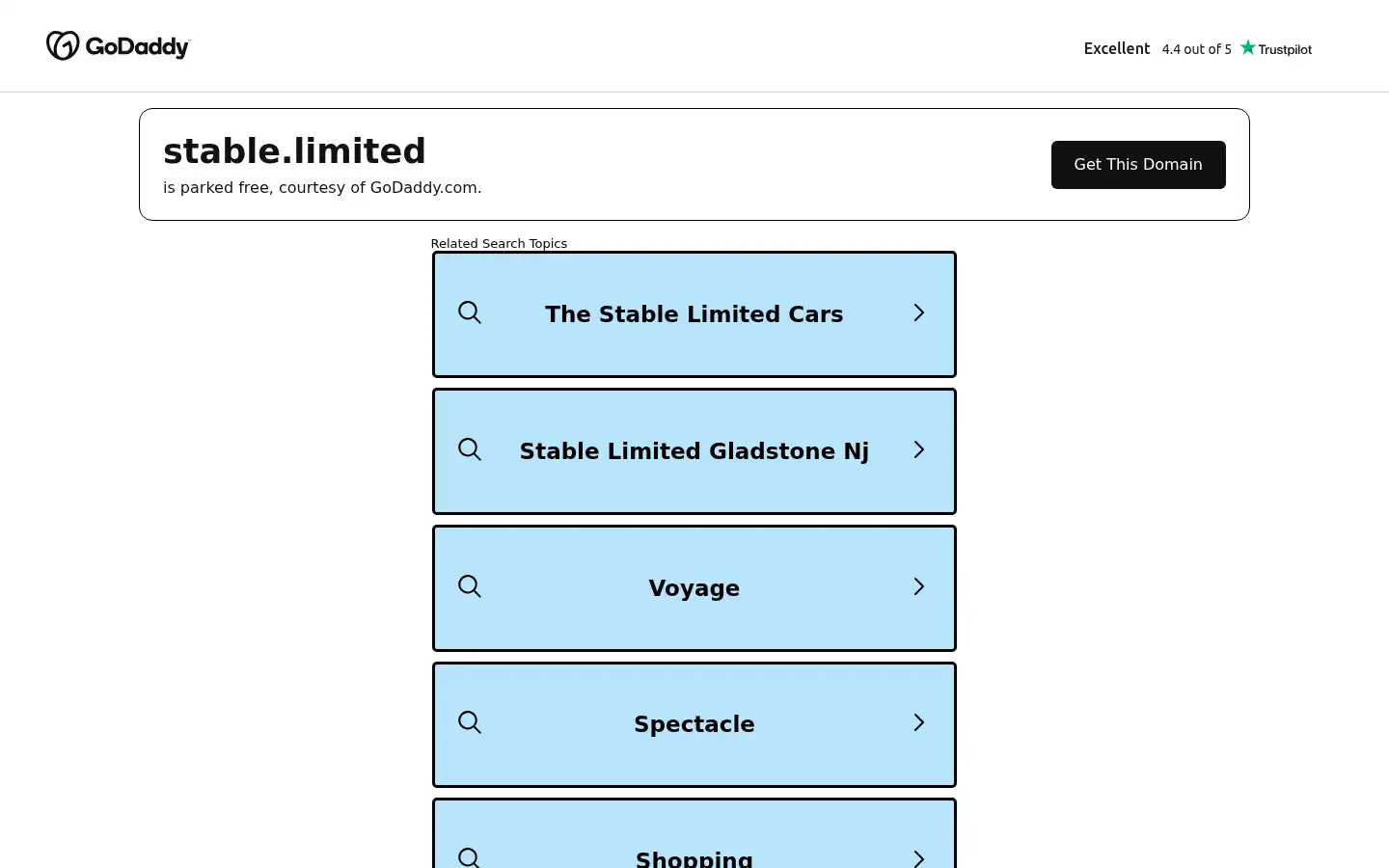 Screenshot of stable.limited
