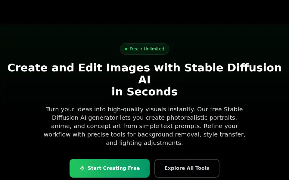 Screenshot of stabledifffusion.com