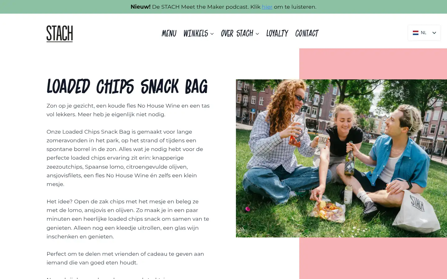 Screenshot of stach-food.nl
