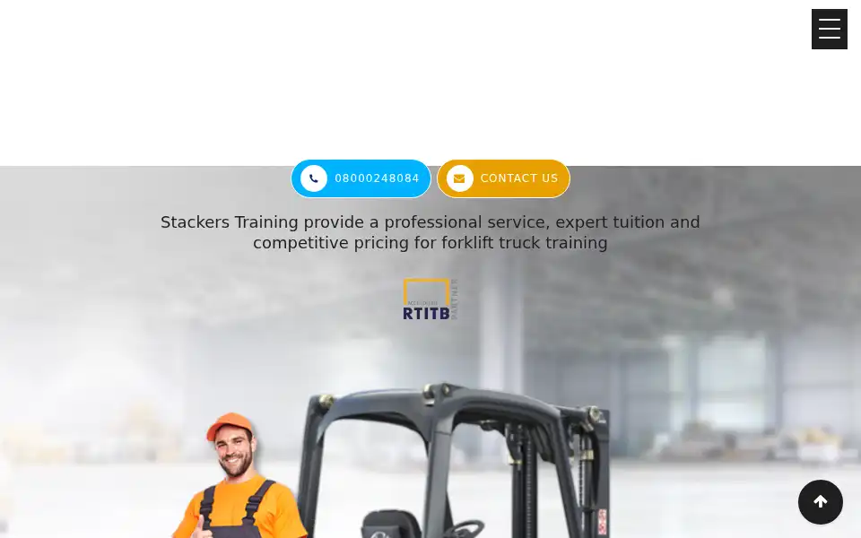 Screenshot of stackerstraining.co.uk