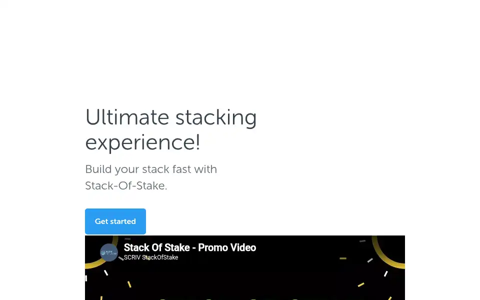 Screenshot of stackofstake.com