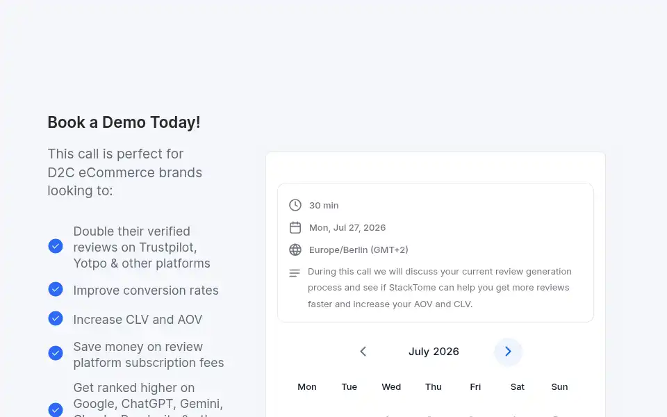 Screenshot of stacktome.com