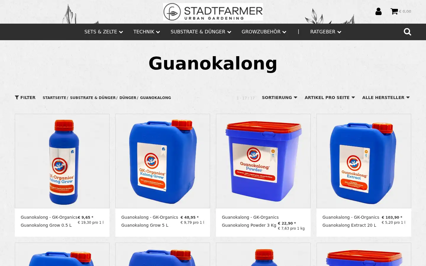 Screenshot of stadtfarmer.eu