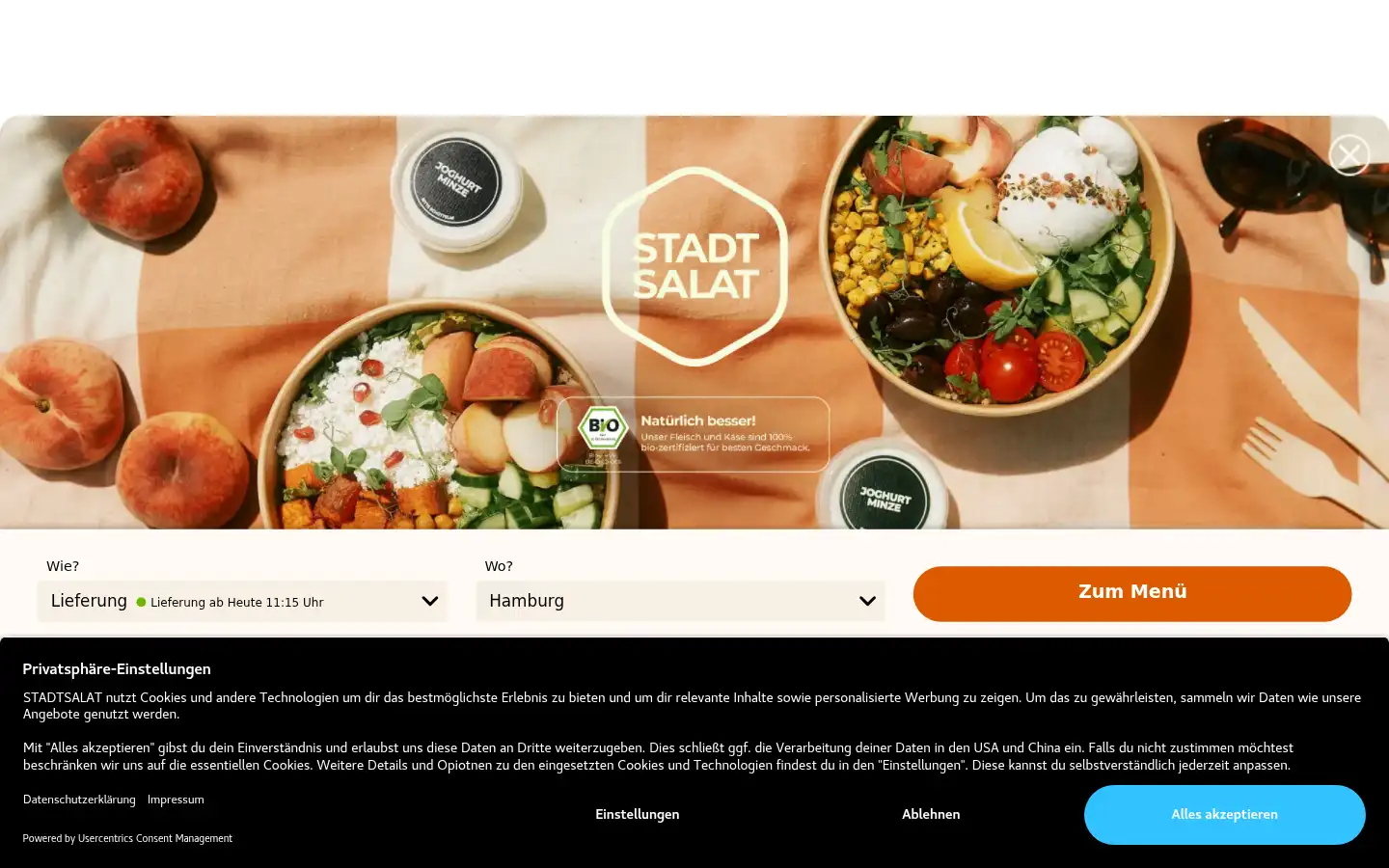 Screenshot of stadtsalat.de