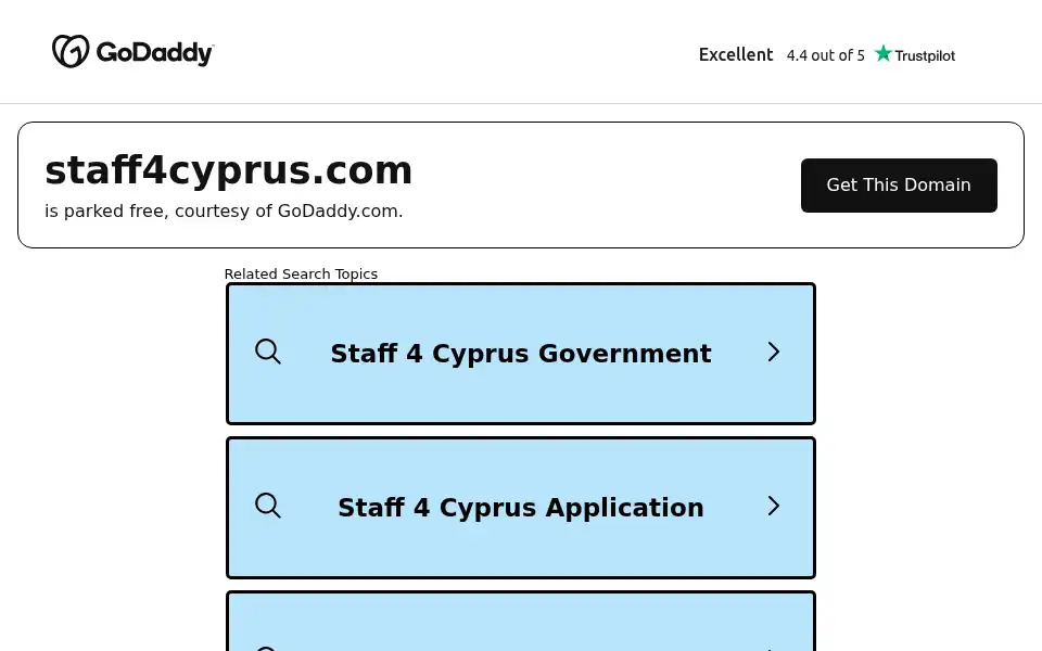 Screenshot of staff4cyprus.com