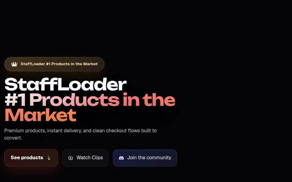 Screenshot of staffloader.com