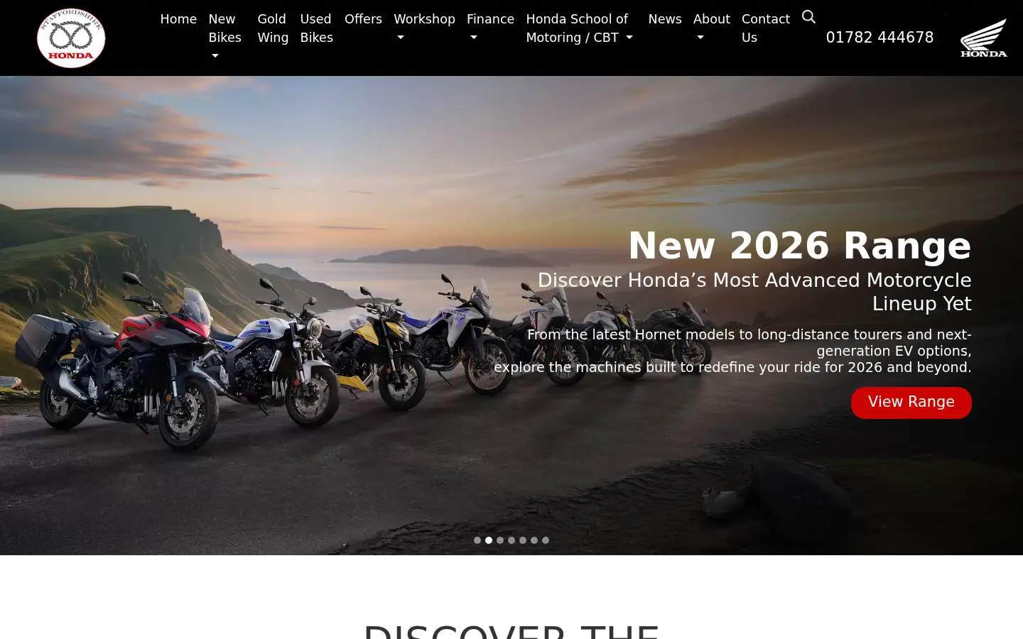 Screenshot of staffordshirehonda.co.uk