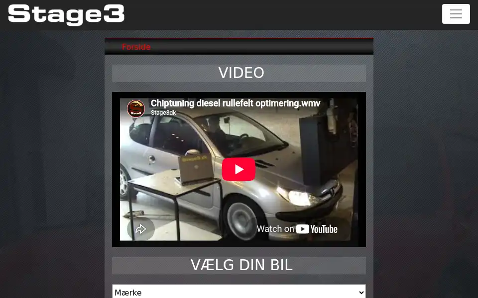 Screenshot of stage3.dk